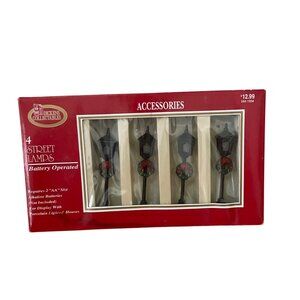 Dickens Collectables Lighted Christmas Street Lamps Set 4 Village Joann Fabrics